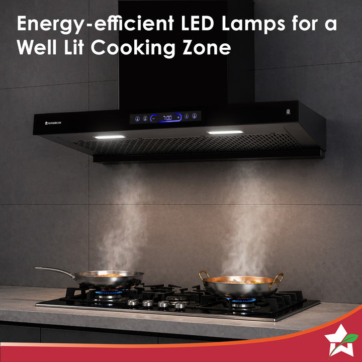 Wonderchef Ultra Sleek 90cm Motion Sensor Kitchen Chimney