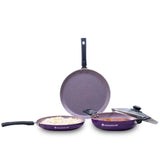 Valencia Non-stick Cookware Set - Purple