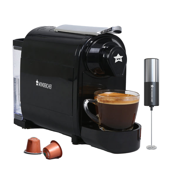 Regalia Capsule Coffee Machine with Frother | Perfect Coffee Base | Compatible with Starbucks and Coffeeza Capsules | 3 Coffee Shot options - Ristretto, Espresso, Lungo | Patented Capsule Ejection System | 1400W | 2 Year Warranty