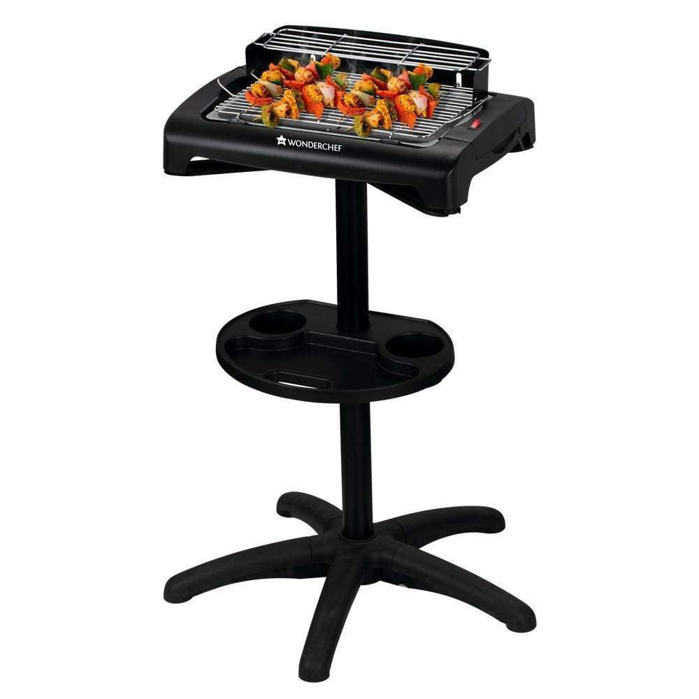 Smoky Grill Non-Stick Electric Barbeque(BBQ) with Adjustable Stand| Wide Grill Tray| Sm...