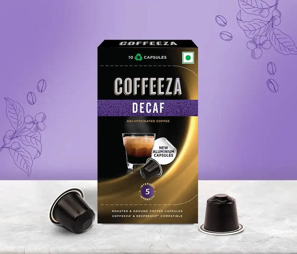Coffeeza Coffeeza Decaf Aluminium Coffee Capsules nespresso compatible CCS-ALU-DEC1-VER1-01