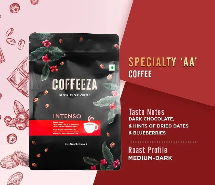 Coffeeza Intenso Specialty "AA" Ground Coffee nespresso compatible