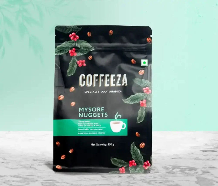 Coffeeza Mysore Nuggets Ground Coffee - Specialty Coffee nespresso compatible