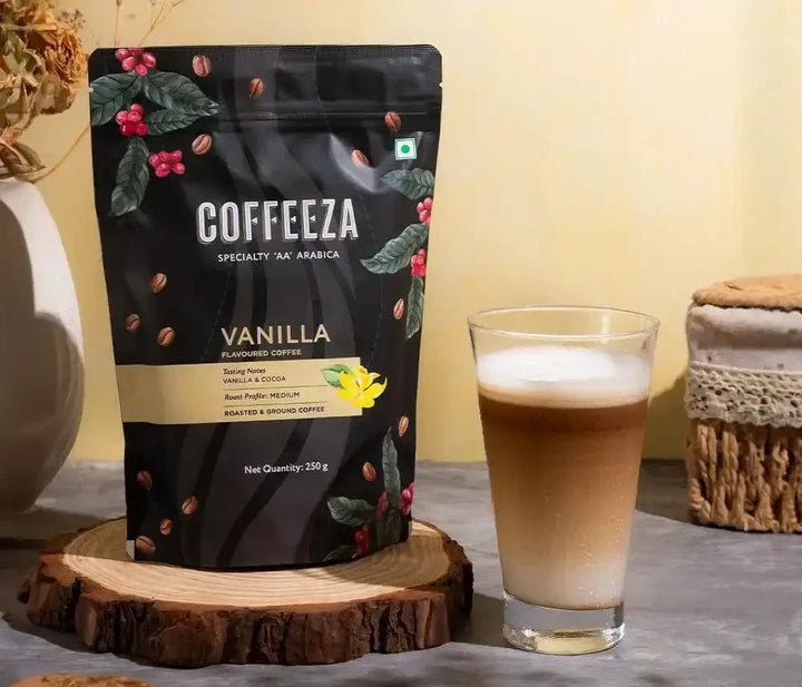 Coffeeza Vanilla 100% Arabica Flavoured Ground Coffee nespresso compatible