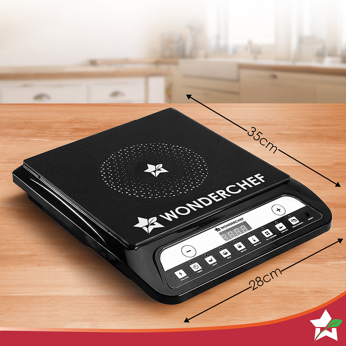 Wonderchef Power 1400W Induction Cooktop Precise Cooking