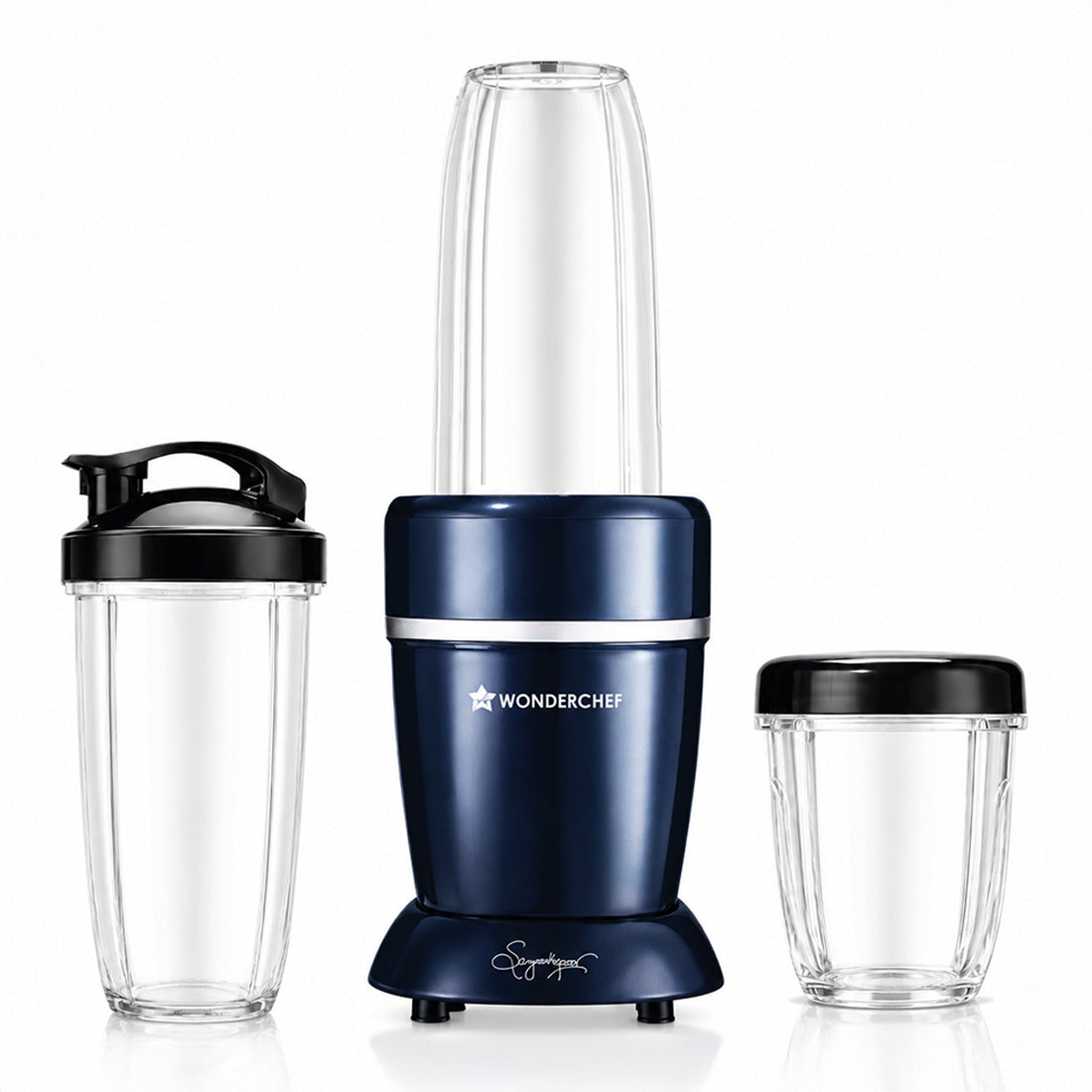 Nutri-blend Storm 1000W Mixer Grinder Smoothie Maker, 100% Copper Motor, 6-wing Stainle...