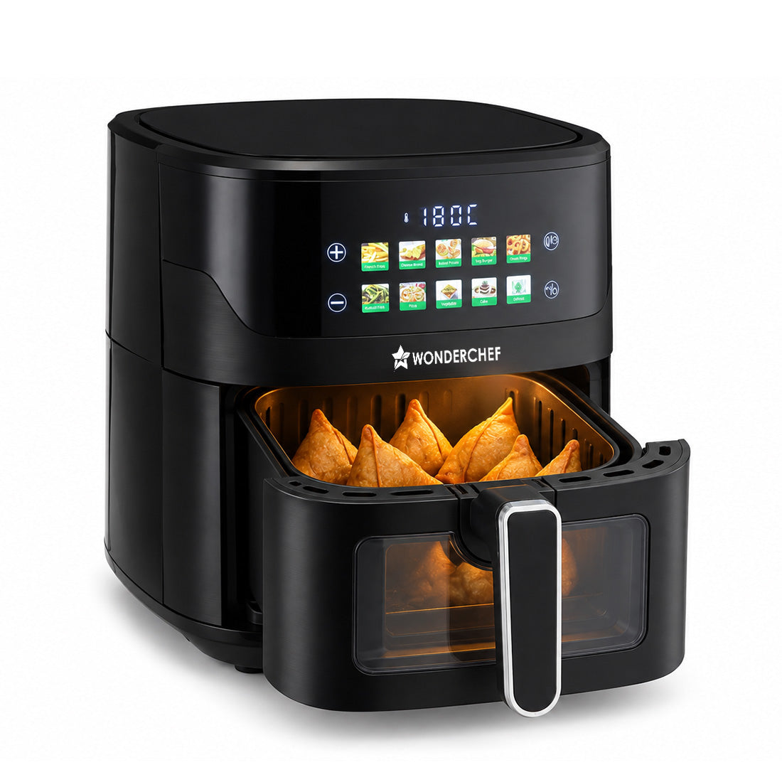 Greenlife Air Fryer with Veg-only Menu and Ceramic-coated Basket, 6.5 L, 1600W, Rapid H...