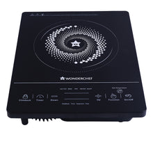 Load image into Gallery viewer, Easy Cook Hot Plate Infrared Cooktop with Feather Touch Control &amp; Child Lock Feature | 2000 Watt Induction Cooktop | Crystal Glass Top Surface | LED Digital Panel | Smart Touch Buttons | 2 Year Warranty