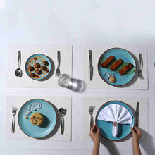 Load image into Gallery viewer, Valentina Reversible Chevron &amp; Textured Placemat Set of 6