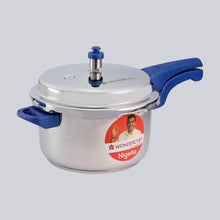 Load image into Gallery viewer, Nigella Induction Base 5L Stainless Steel Pressure Cooker with Outer Lid Blue
