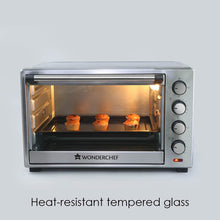 Load image into Gallery viewer, Oven Toaster Griller (OTG) - 60 Litres, Stainless Steel – with Rotisserie, Auto-shut off, heat-resistant tempered glass, 6-stage heat selection