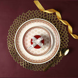 Venice Quater Plate - Royal Red (Set of 6)