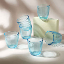 Load image into Gallery viewer, Bormioli Water Glass - Blue - 290 ML - Set of 6