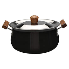 Load image into Gallery viewer, Ebony Hard Anodized Non-stick Biryani Handi with Lid - 5 L | Black