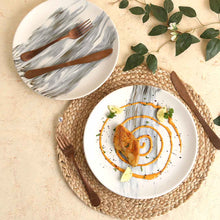 Load image into Gallery viewer, Teramo Stoneware 10&quot; Dinner Plate - Marble White (Set of 2)