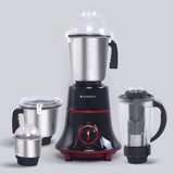 Glory Mixer Grinder,  750 W with 4 Stainless Steel Jars and Anti-rust Stainless Steel Blades, Ergonomic Handles, 5 Years Warranty on Motor