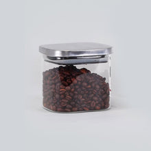 Load image into Gallery viewer, Classic Borosilicate Square Glass Air Tight Jar 700 ml