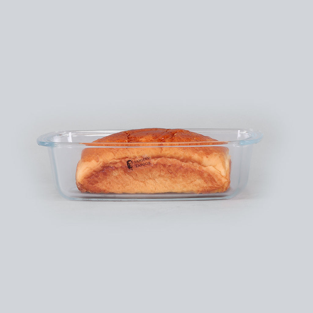 Sassy Glass Baking Loaf Dish, Microwave safe - 1800ml