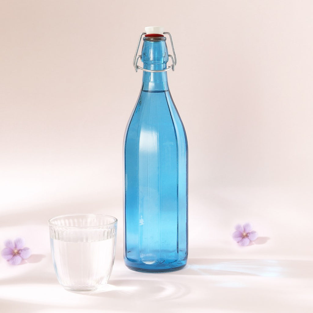 Bormioli Water Bottle - Blue - 1 L