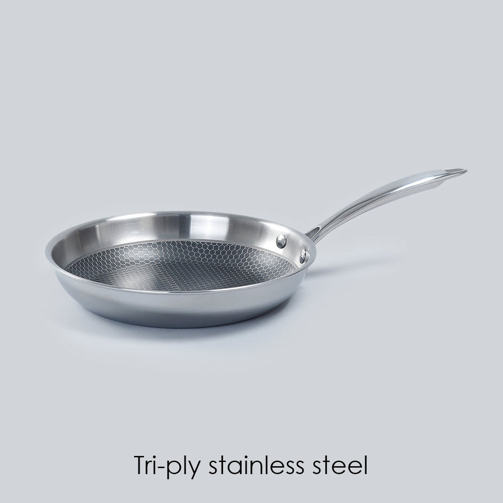 Stanton Trading 14 Fry Pan 18/8 Stainless Steel, Hollow Handle with Hanging Hole, Induction Ready, 14 inch -- 1 per Each