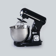 Load image into Gallery viewer, Crimson Edge Die-Cast Metal Kitchen Stand Mixer and Beater with 6 Speed Settings | 1000W Powerful Copper Motor | 5L SS Bowl | Whisking Cone, Mixing Beater, Dough Hook Attachments &amp; Splash Guard | Home Cooks &amp; Professional Bakers | 3 Year Warranty | Black