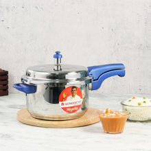 Load image into Gallery viewer, Nigella Induction Base 1.5L Stainless Steel Pressure Cooker with Outer Lid Blue