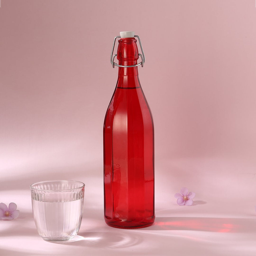 Bormioli Water Bottle - Red -1 L