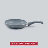 Granite 24 cm Non-Stick Fry Pan | 1.8 L | Grey | 5 Layer PFOA Free Non-Stick Coating | Compatible with Hot Plate, Hobs, Gas Stove, Ceramic Plate and Induction cooktop | 2 Years Warranty