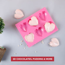 Load image into Gallery viewer, Ambrosia Silicone 3D Heart Shaped Mould - Pink