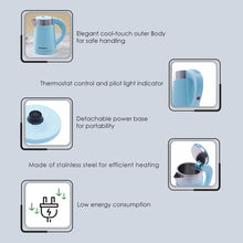Load image into Gallery viewer, COOL-TOUCH Electric Kettle,1500 W, 800 ml, 2 Years Warranty