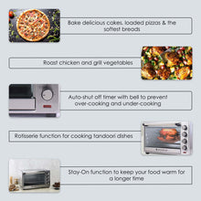 Load image into Gallery viewer, Oven Toaster Griller (OTG) - 48 Litres, Stainless Steel – with Rotisserie, Auto-shut off, Heat-Resistant Tempered Glass, 6-Stage Heat Selection