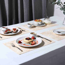 Load image into Gallery viewer, Valentina Reversible Damask &amp; Textured Placemat Set of 6