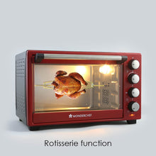 Load image into Gallery viewer, Oven Toaster Griller (OTG) Crimson Edge - 28Litres - with Auto-shut Off, Heat-resistant Tempered Glass, Multi-stage Heat Selection, 2 Years Warranty, 1600W, Red