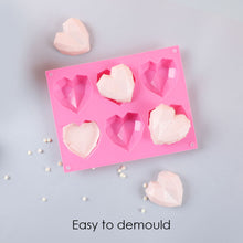 Load image into Gallery viewer, Ambrosia Silicone 3D Heart Shaped Mould - Pink