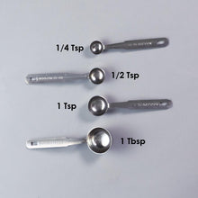 Load image into Gallery viewer, Ambrosia Stainless Steel Measuring Spoons – Set of 4