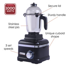 Load image into Gallery viewer, Sumo Mixer Grinder with 4 Stainless Steel Jars, 1000 W in Black