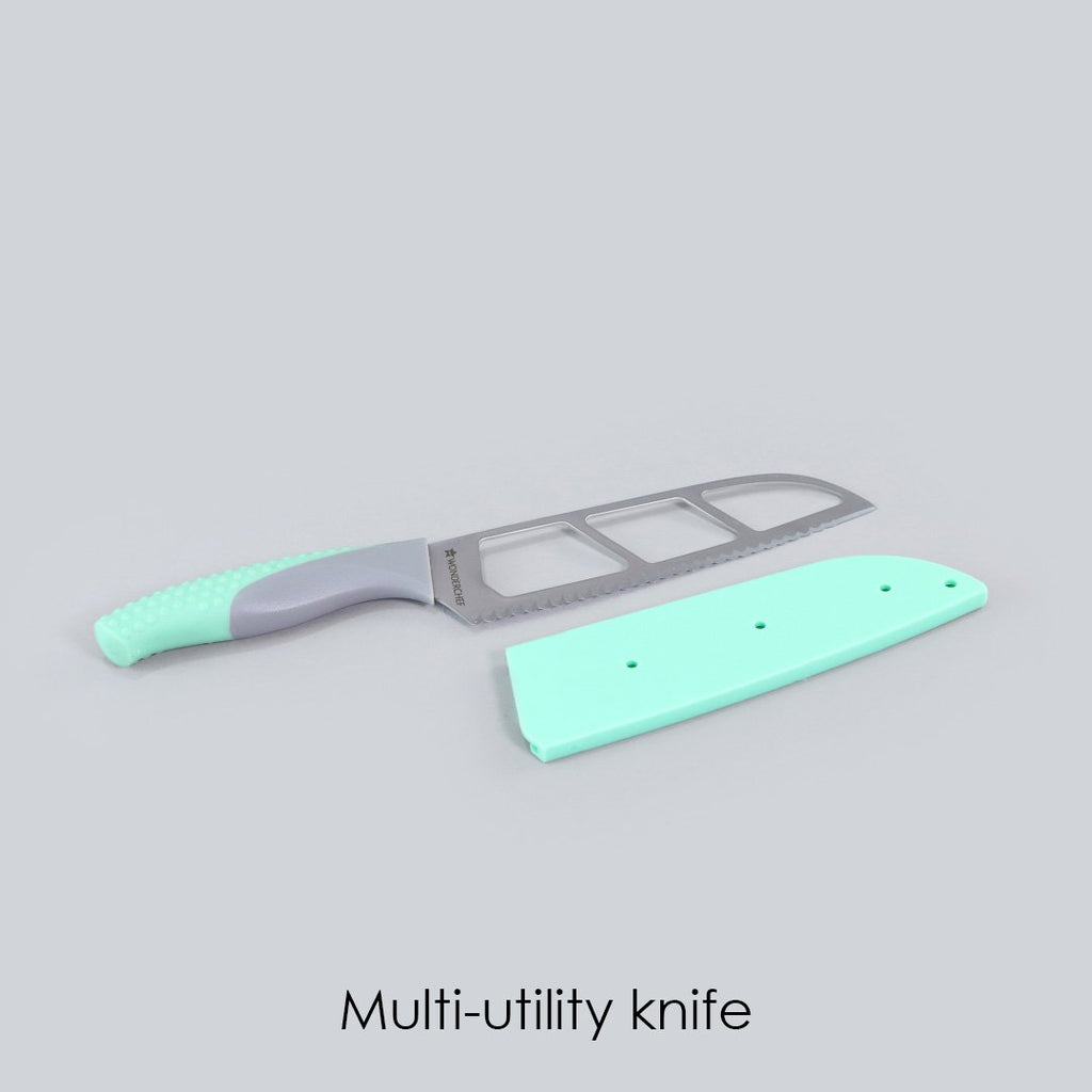 8" Easy Slice Knife (Blue) and 6" Easy Slice Knife (Green)