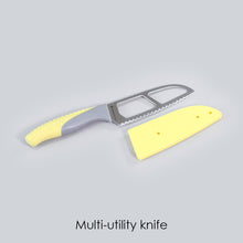 Load image into Gallery viewer, 6&quot; Easy Slice Knife (Green) and 4&quot; Easy Slice Knife (Yellow)