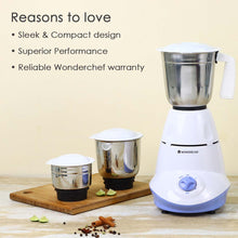 Load image into Gallery viewer, Capri Mixer Grinder 750 Watts 3 Stainless Steel Jars, 5 years Warranty on Motor