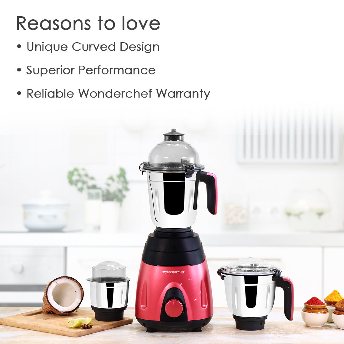 Wonderchef vietri mixer deals grinder