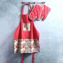 Load image into Gallery viewer, Como Oven Mittens - Red (Set of 2)