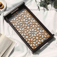 Load image into Gallery viewer, Casablanca Ornamental Tile Glass Tray -Small