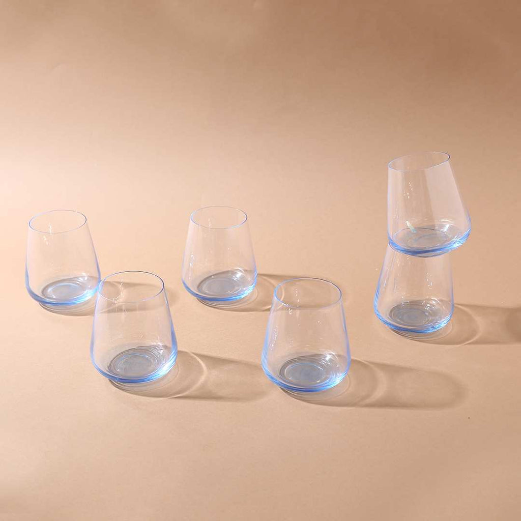 Modena Whiskey Glass Blue 400 ml (Set of 6)