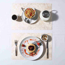 Load image into Gallery viewer, Valentina Reversible Damask &amp; Textured Placemat Set of 6