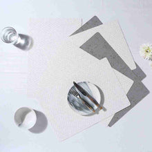 Load image into Gallery viewer, Valentina Reversible Chevron &amp; Textured Placemat Set of 6