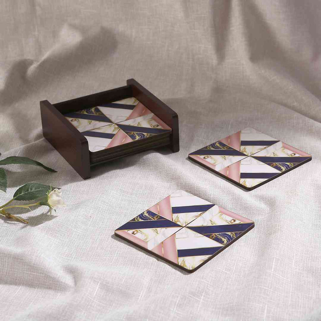 Casablanca Marble Mosaic Coaster - Set of 6