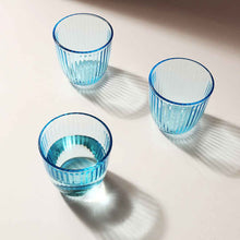 Load image into Gallery viewer, Bormioli Water Glass - Blue - 290 ML - Set of 6