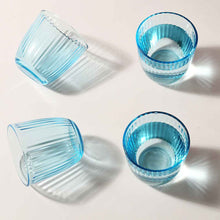 Load image into Gallery viewer, Bormioli Water Glass - Blue - 290 ML - Set of 6