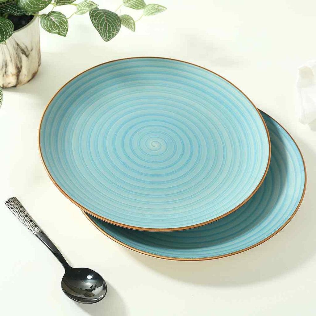 Teramo Dinner Plate Blue Set of 2