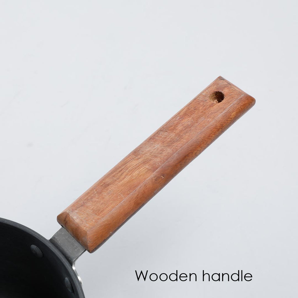 Ebony Hard Anodized 16 cm Nonstick Sauce Pan | Non Stick Sauce Pan | 2 L | 3.25 mm | Black and Brown